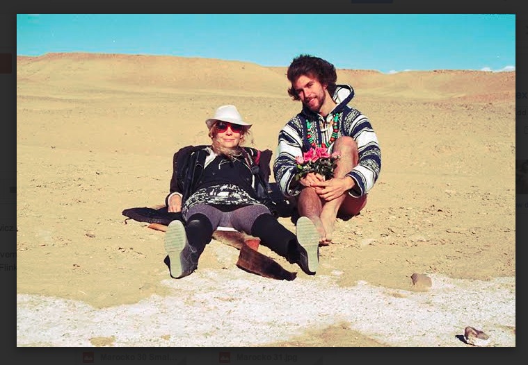 PPPasolini by Malga Kubiak, director and Alexi Carpentieri after shoot in the desert Lazarzat Morocco 2014.