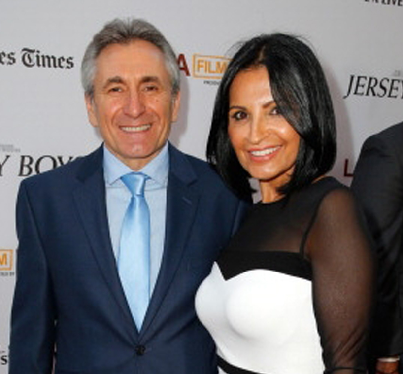 Lou Volpe & Kathrine Narducci on red carpet for the Jersey Boys movie premiere at the 2014 Los Angeles Film Festival.