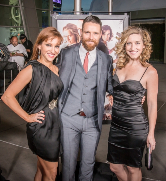 Nicola Graham, Daniel Findlay, and Kelsey Law at the Los Angeles premiere of Kill Me Three Times.