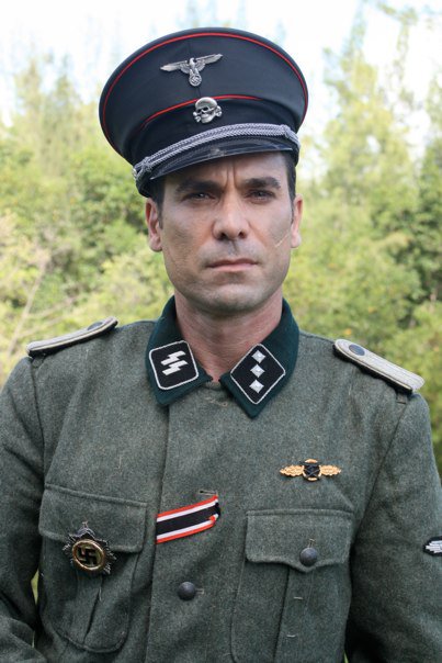 As Nazi officer in film, 