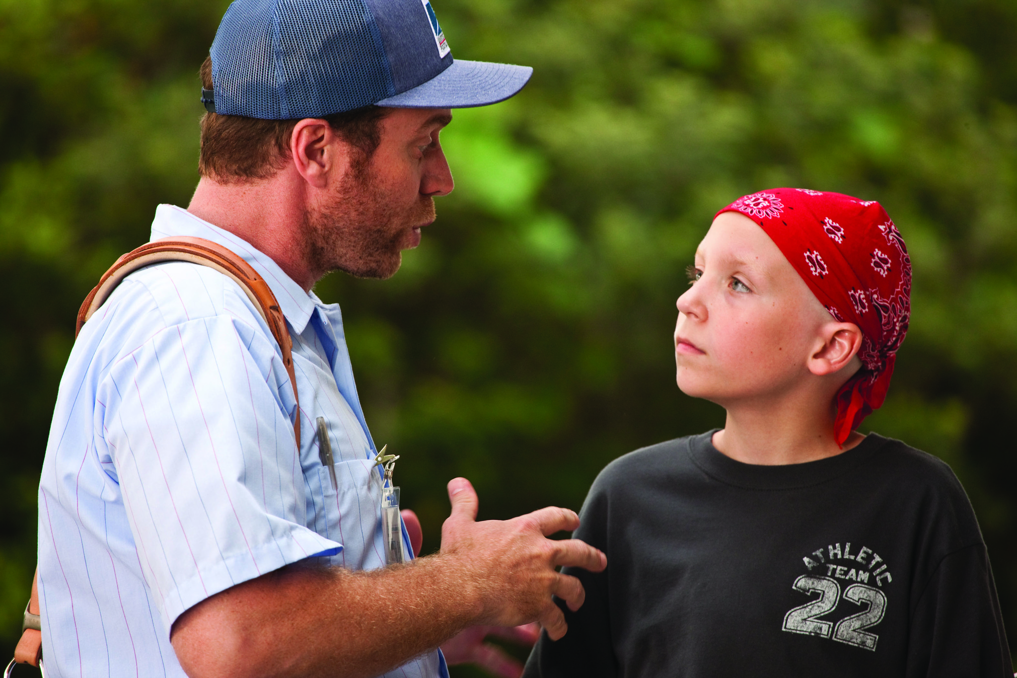 Still of Jeffrey Johnson and Tanner Maguire in Letters to God (2010)