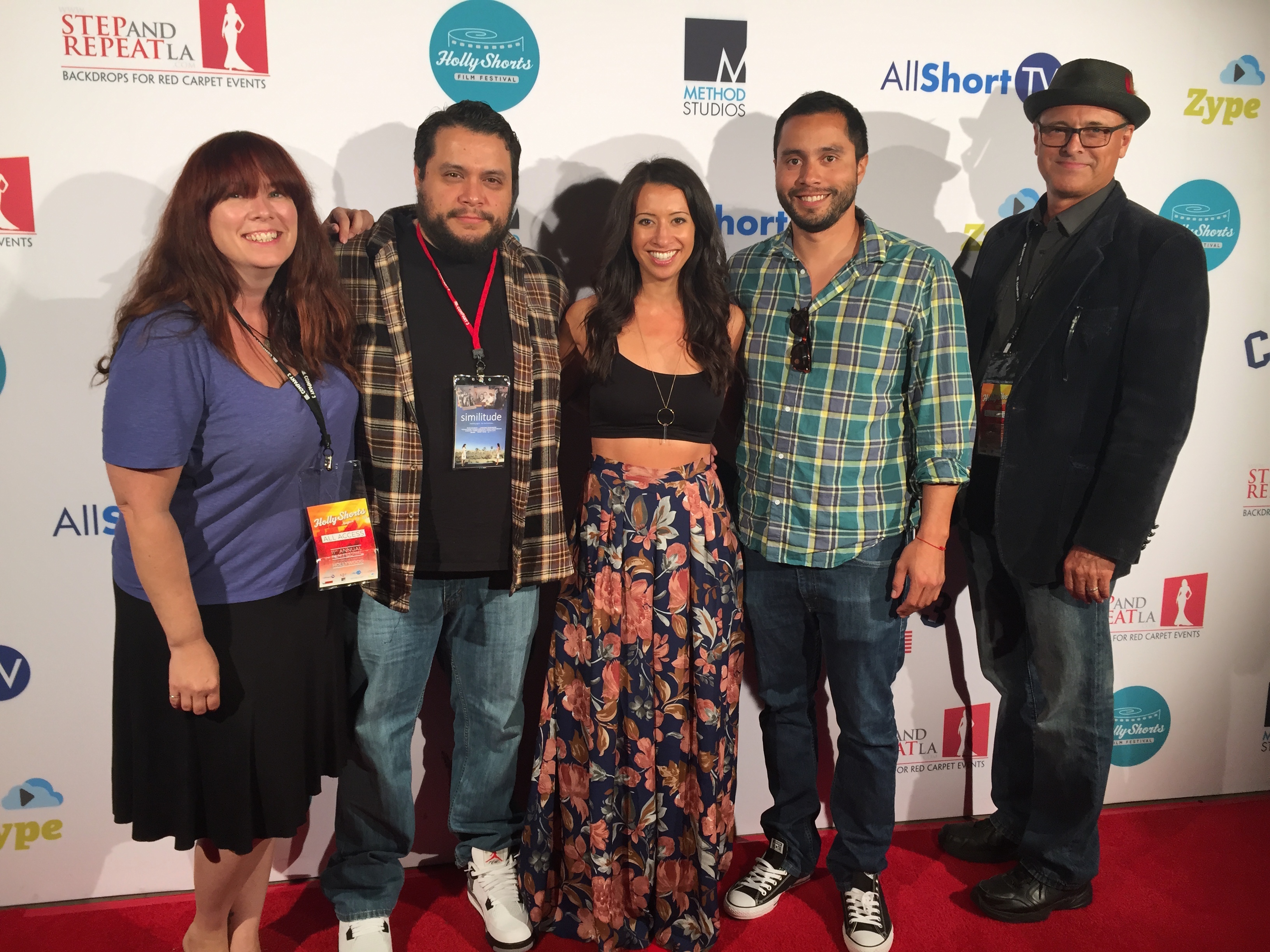 Helenna with the producing team for the experimental short film 