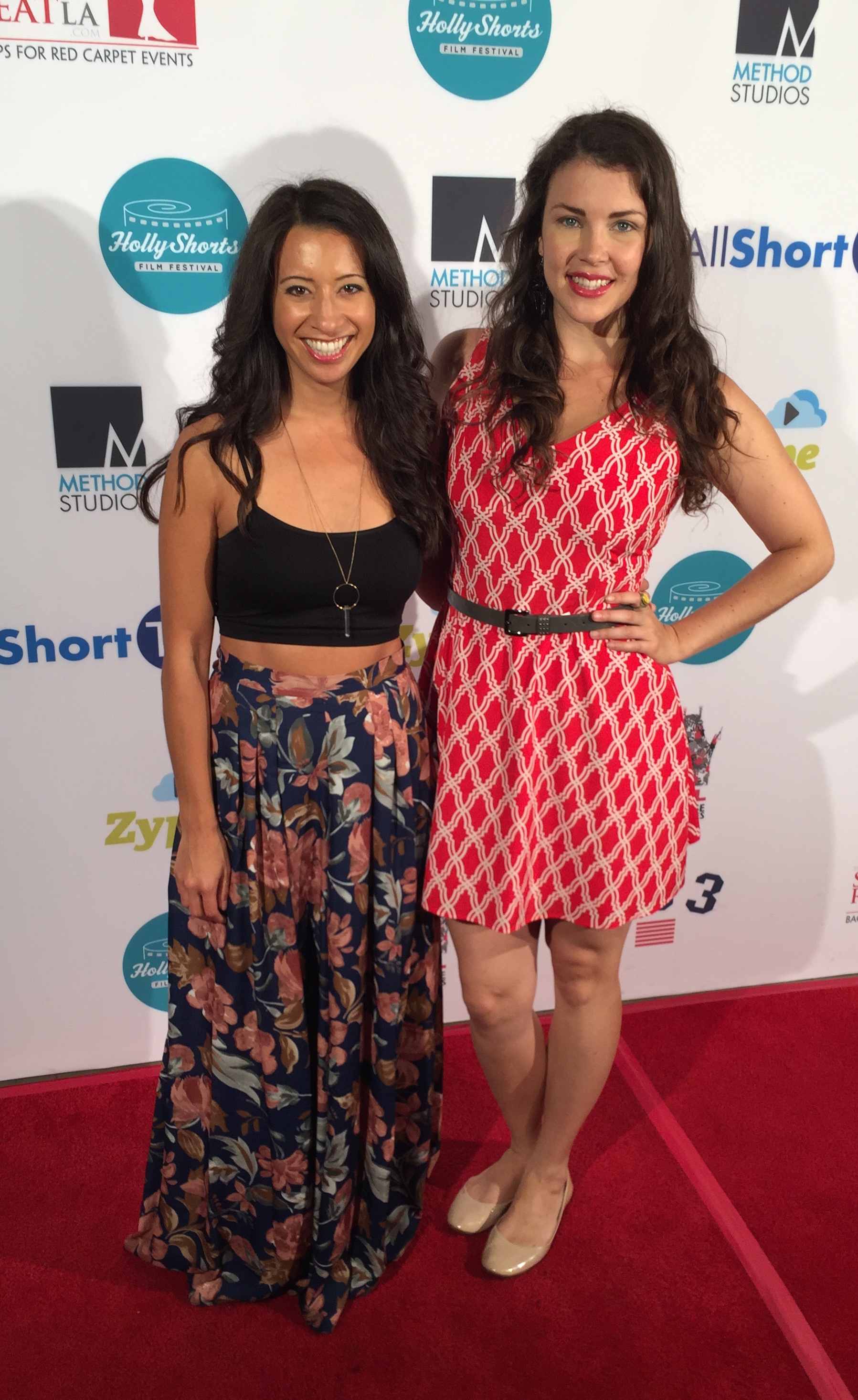 Helenna and co-star Madeline Merritt attend the world premiere of the experimental short film 