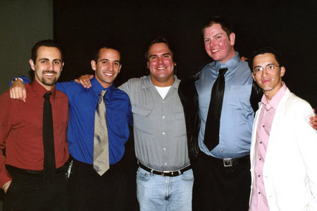 The creative team at the World Premiere of The Writer (from left to right, Producer Koren Young, Sound Designer Ryan Young, Writer-Director Chad Michael, Executive Producer Matthew Chastain, Coproducer Erick Carrero)