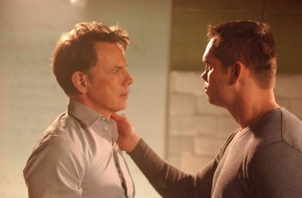 Still of Bruce Greenwood and Rich Franklin in Cyborg Soldier (2008)