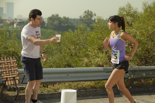 Still of Max Greenfield and Hannah Simone in New Girl (2011)