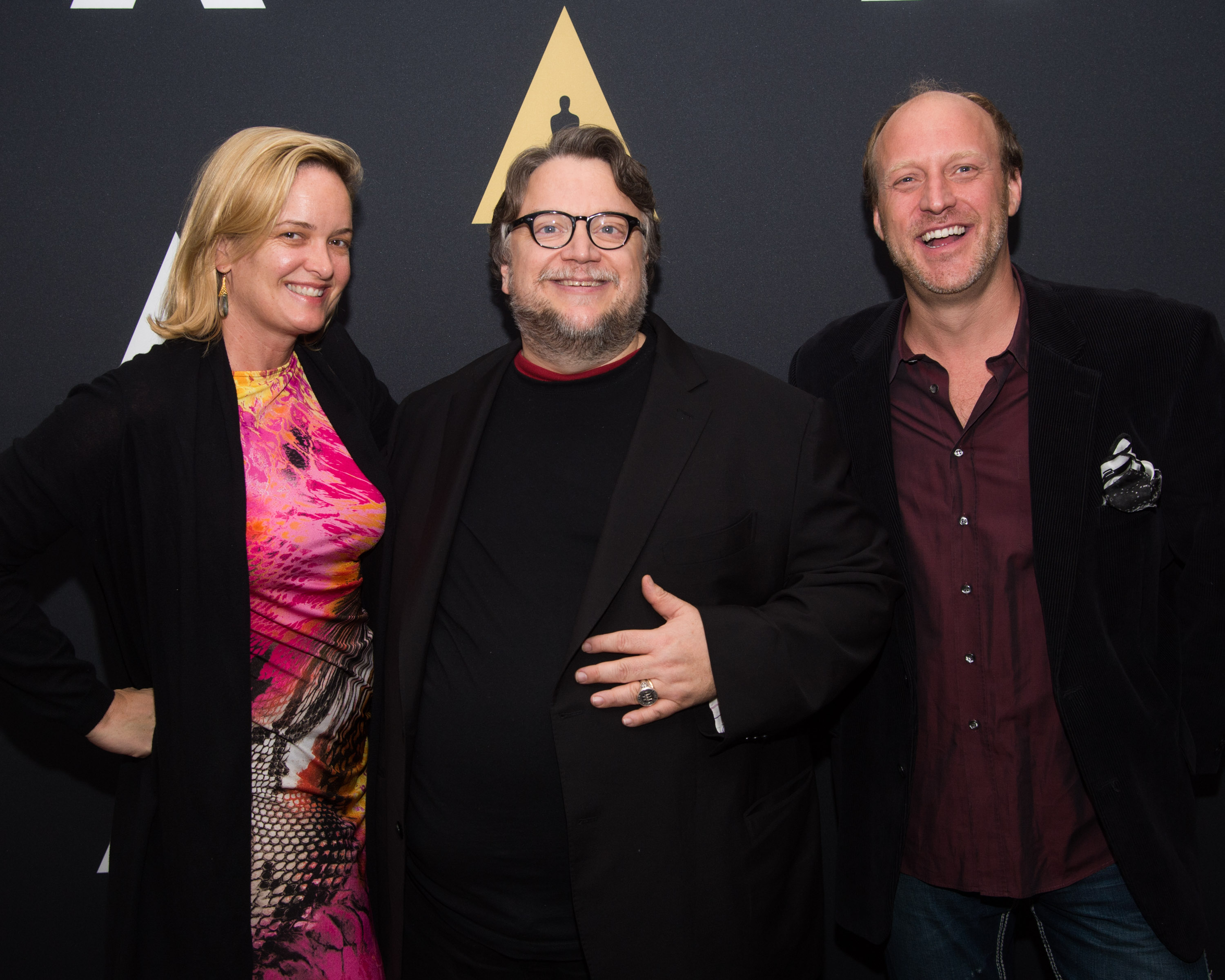 Lisa Firestone von Winterfeldt Guillermo Del Toro and Caspar von Winterfeldt at an event for the Academy Museum