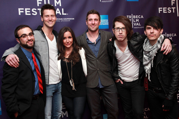 (L-R) Producer Michael Karlin, actor Sean Rogerson, actress Ashleigh Gryzko, producer Shawn Angelski and directors 