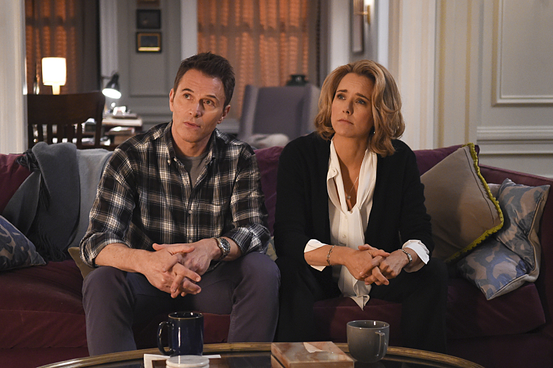 Still of Téa Leoni and Tim Daly in Madam Secretary (2014)