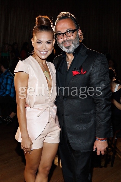 Caption: NEW YORK, NY - SEPTEMBER 12: Actress Toni Trucks and celebrity hair stylist Christo attend the Loris Diran fashion show during Mercedes-Benz Fashion Week at the DiMenna Center on September 12, 2013 in New York City. (Photo by Cindy Ord/Getty Ima