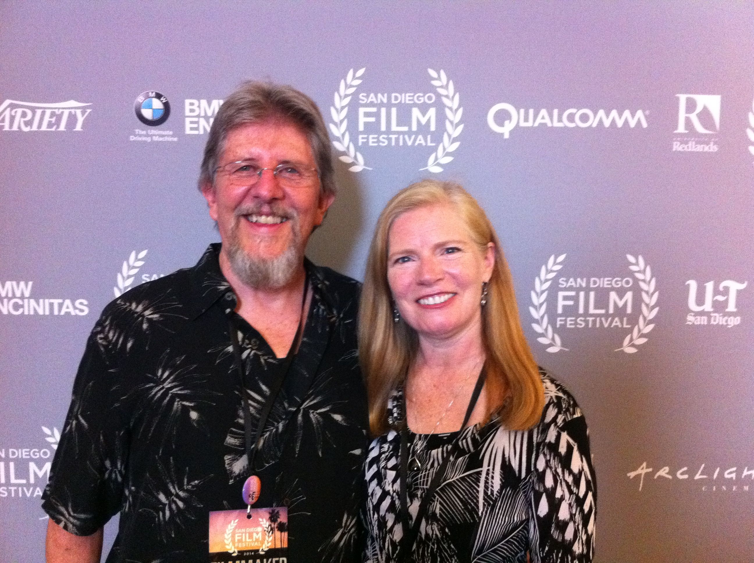 At the San Diego Film Festival September 27, 2014 with Mark Krigbaum and Angela Murphy