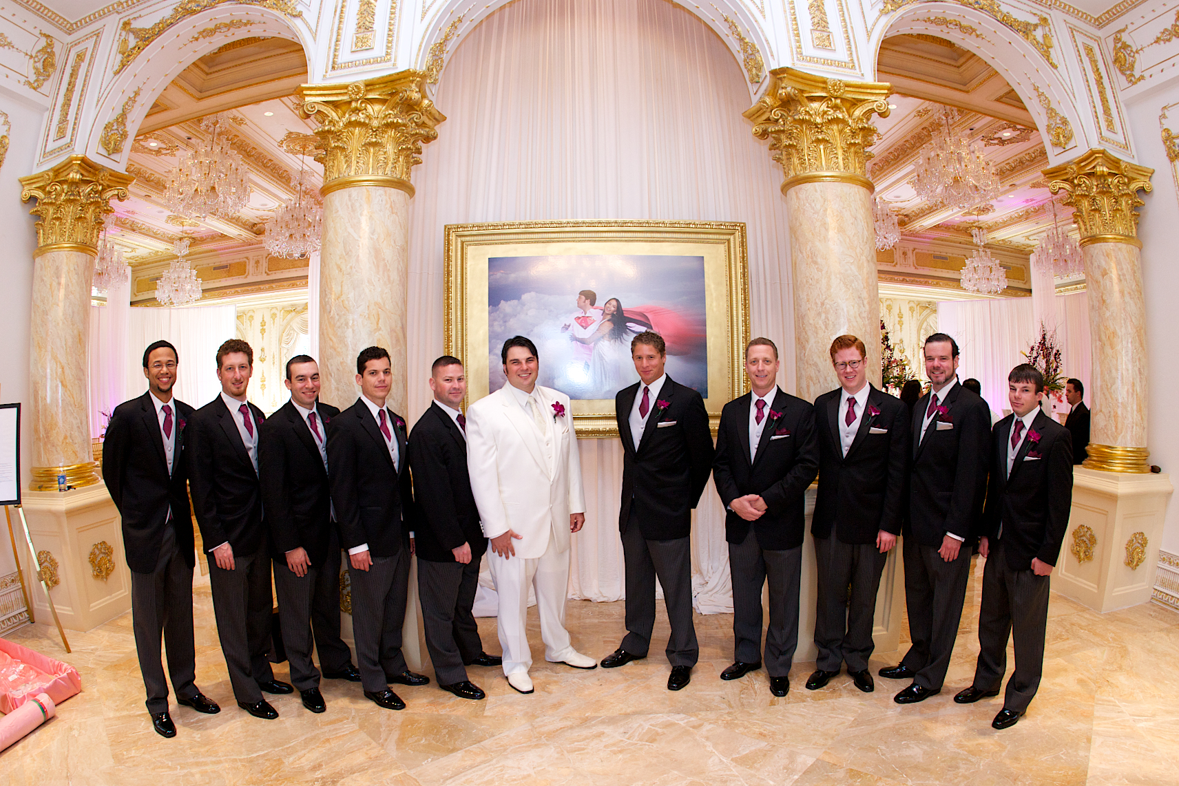 Arthur L. Bernstein with his groomsmen