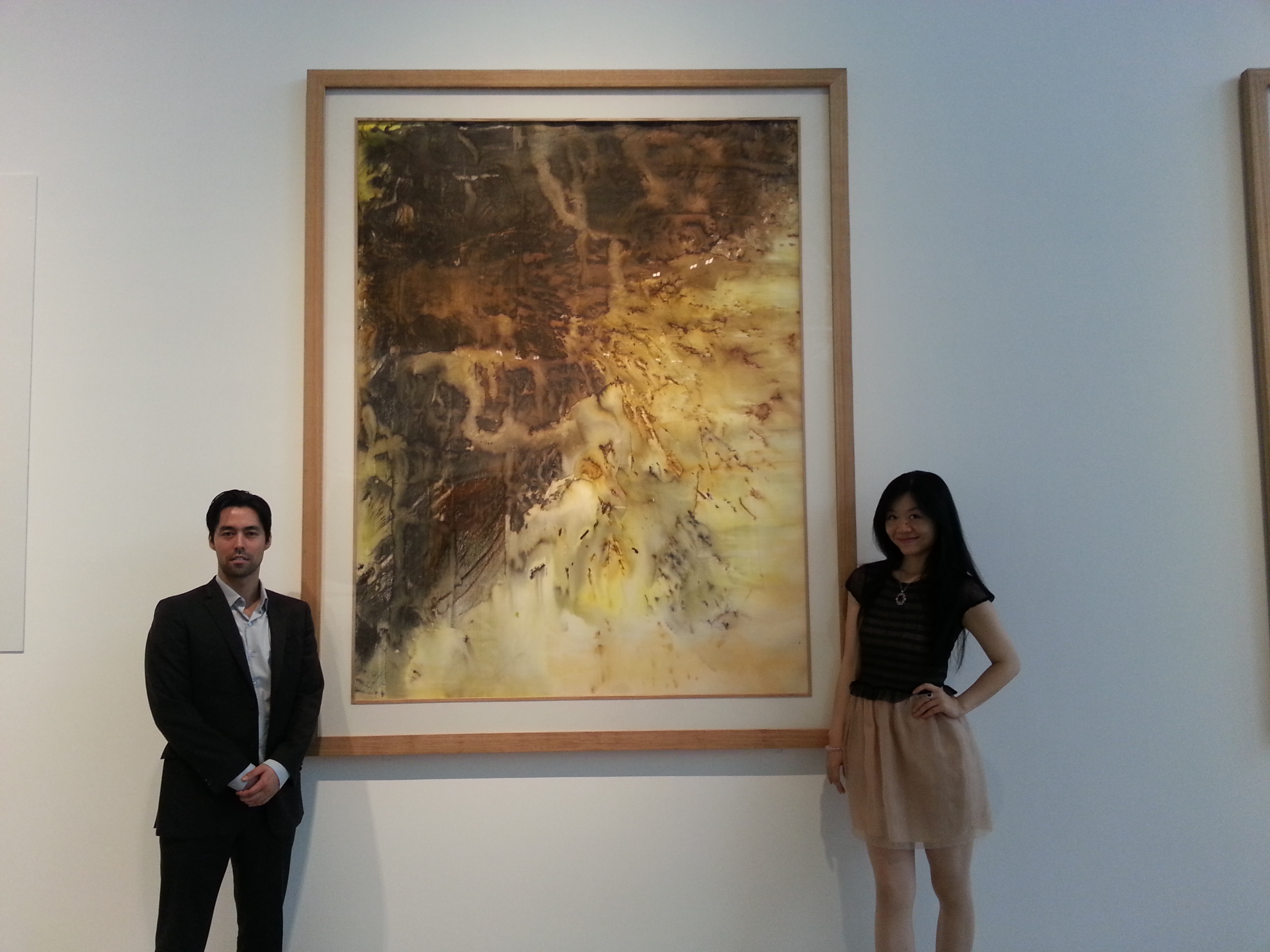 Derek Berg and Kathy Peng at the Power Station of Art exhibition.