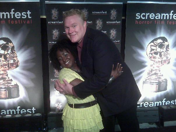 Ambrit Millhouse and Director Tim Sullivan at SCREAMFEST 2011 Premiere of 