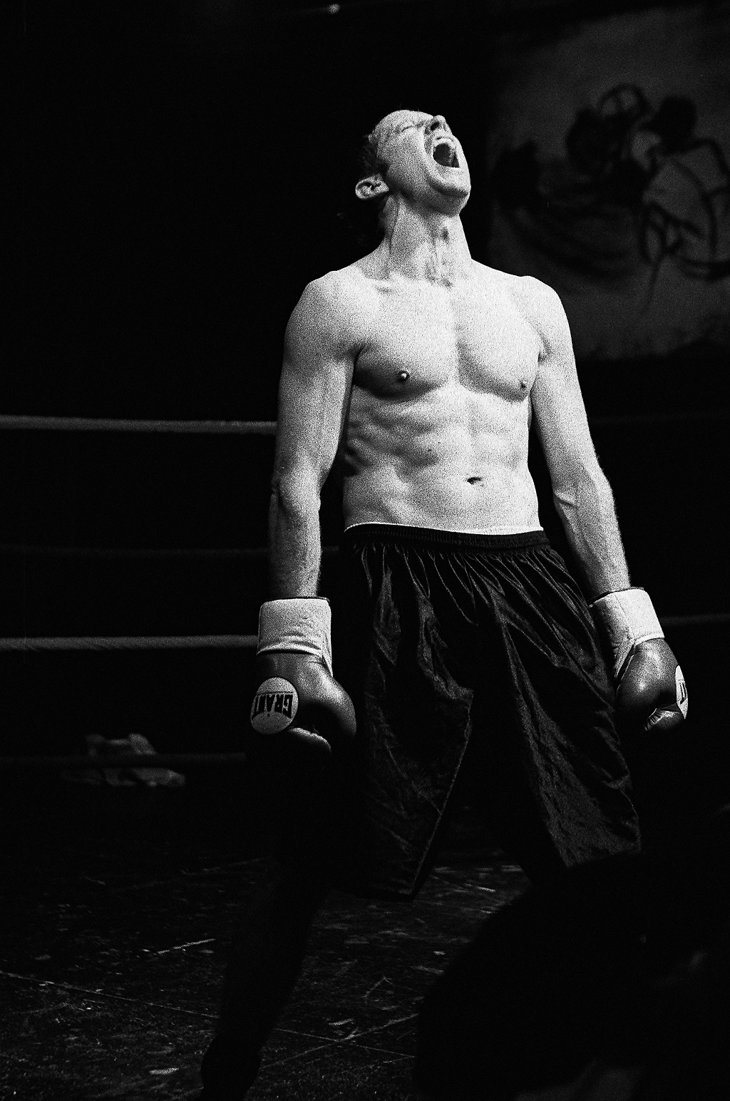 Still from Ovation Nominated one man show Shadowboxing