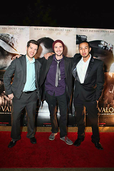 Jimmy Sireno, Henning Fischer and Philip Un. Act of Valor - Premiere 2012