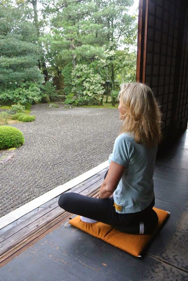 Zazen meditation in Kyoto, Japan, 2014