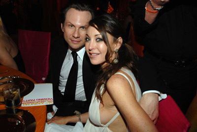 Christian Slater and Tamara Mellon at event of The 80th Annual Academy Awards (2008)