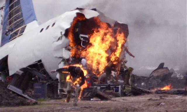 Knowing plane crash, Michael M. Foster fire burn