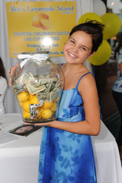Bailee Madison hosts her own Lemonade stand in Florida, raising money for Alex's Lemonade Stand Foundation, to help fight childhood cancer. Bailee serves as their National Spokesperson.
