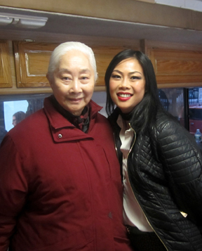 on the set of Penzai (2014) with Lisa Lu