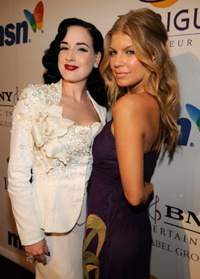 Fergie and Dita Von Teese