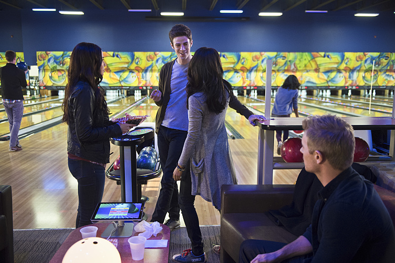 Still of Malese Jow, Rick Cosnett, Grant Gustin and Candice Patton in The Flash (2014)