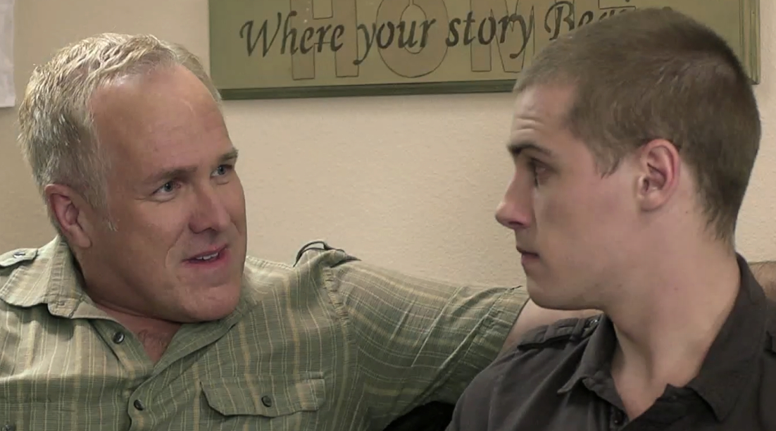 Father Son chat in television pilot directed by Michael Van Orden.