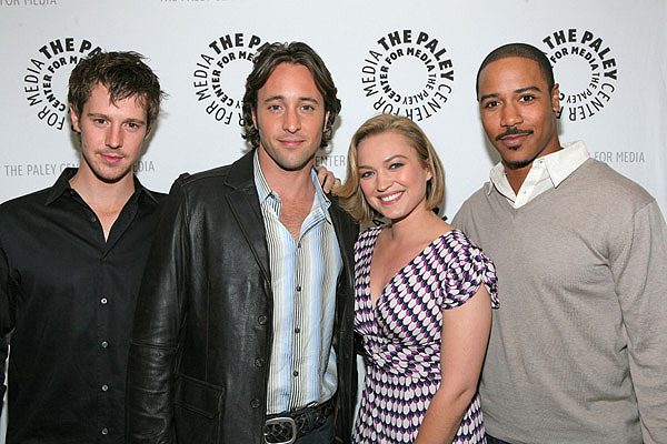 Jason Dohring, Alex O'Loughlin, Sophia Myles, Brian J. White attends an evening with 'Moonlight' at the Paley Center on April 22, 2008 in Beverly Hills, California.