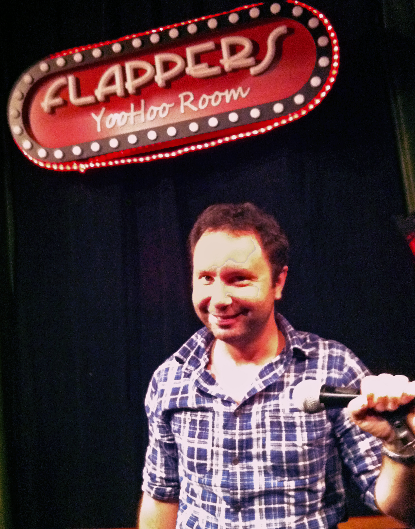 Michael G Welch after a Stand Up routine at Flappers Comedy Club in Burbank California.