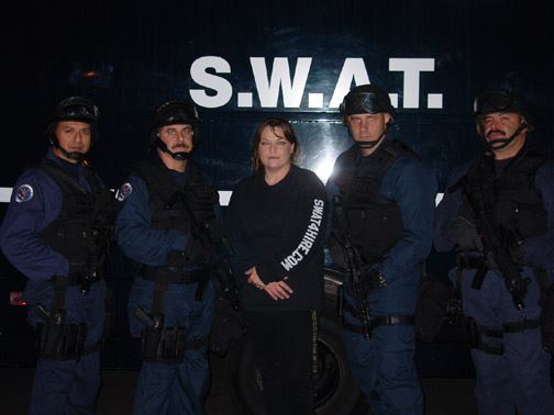 Patricia Homan Davila of SWAT4HIRE on location while filming 24 for FOX with Kiefer Sutherland & other great cast members! Tactical Casting Services provided by Patricia Homan Davila of SWAT4HIRE