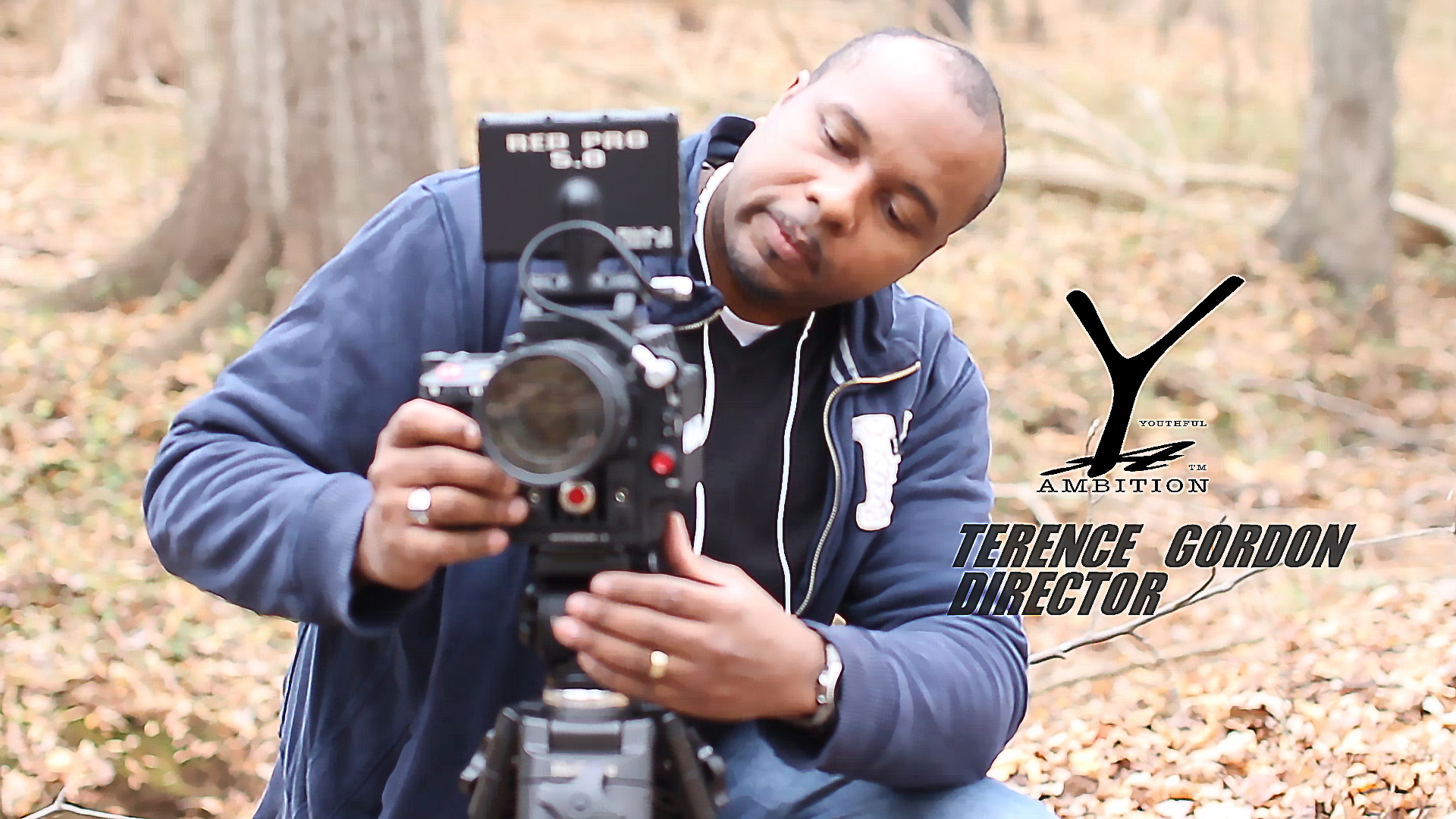 Director Terence Gordon on set of Youthful Ambition in the Carolina's.