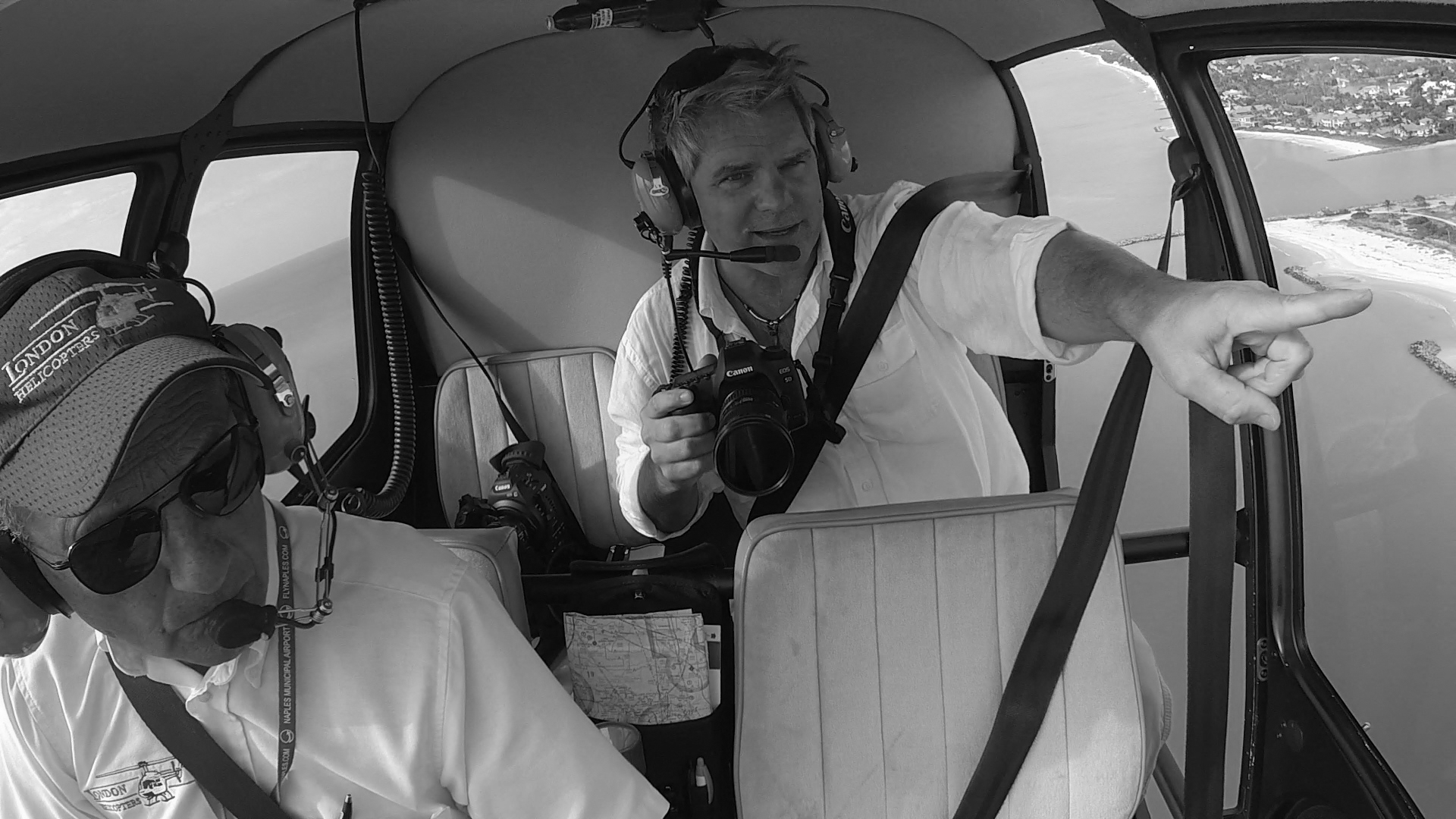 Director/DP John Scoular grabbing aerials for Artificial Reef Documentary