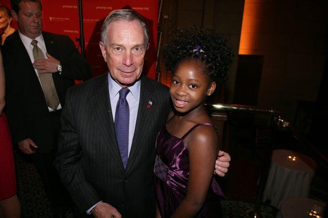 After singing for the YMCA's Annual Fund Raising Dodge Dinner where Mayor Bloomberg was in attendance.