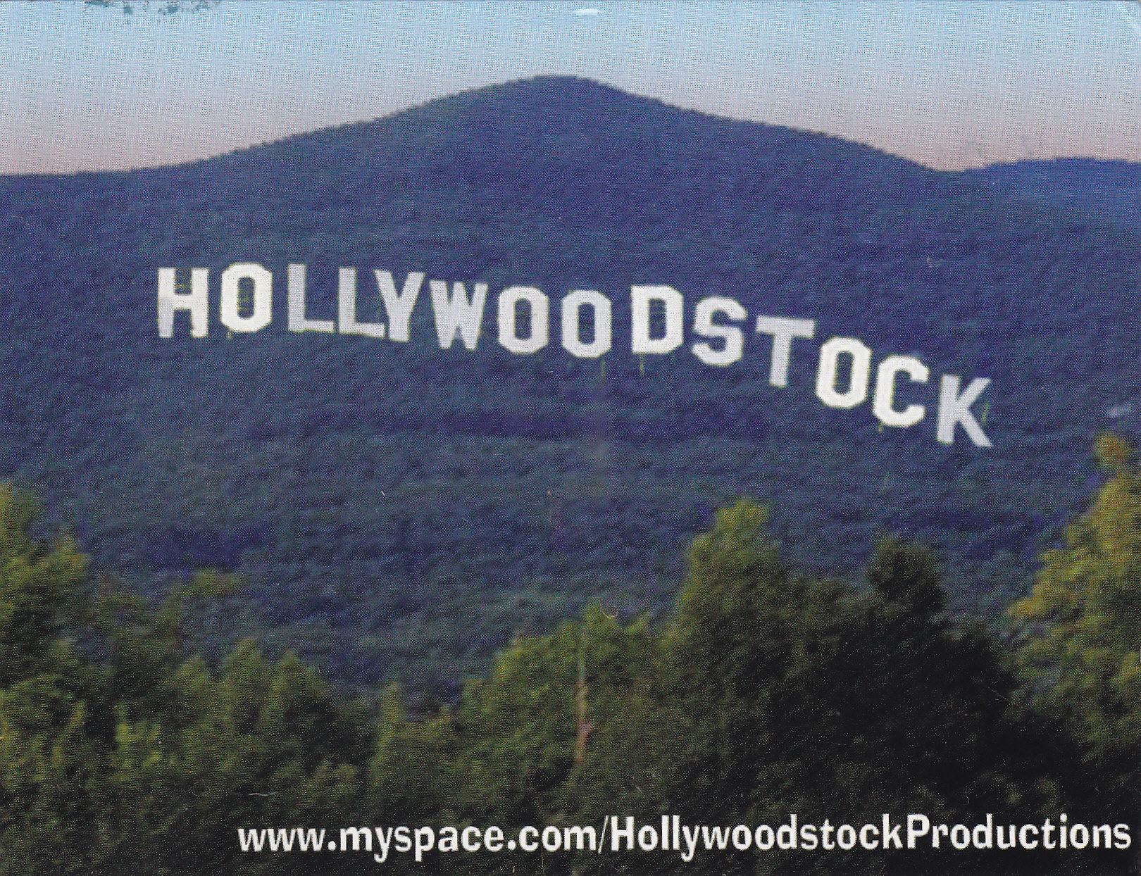 This is actually a postcard from Woodstock, N.Y., but it speaks to me -- I grew up in Woodstock, Va., a small town in the Shenandoah Valley, and now I work in Hollywood! (If you call being a screenwriter 