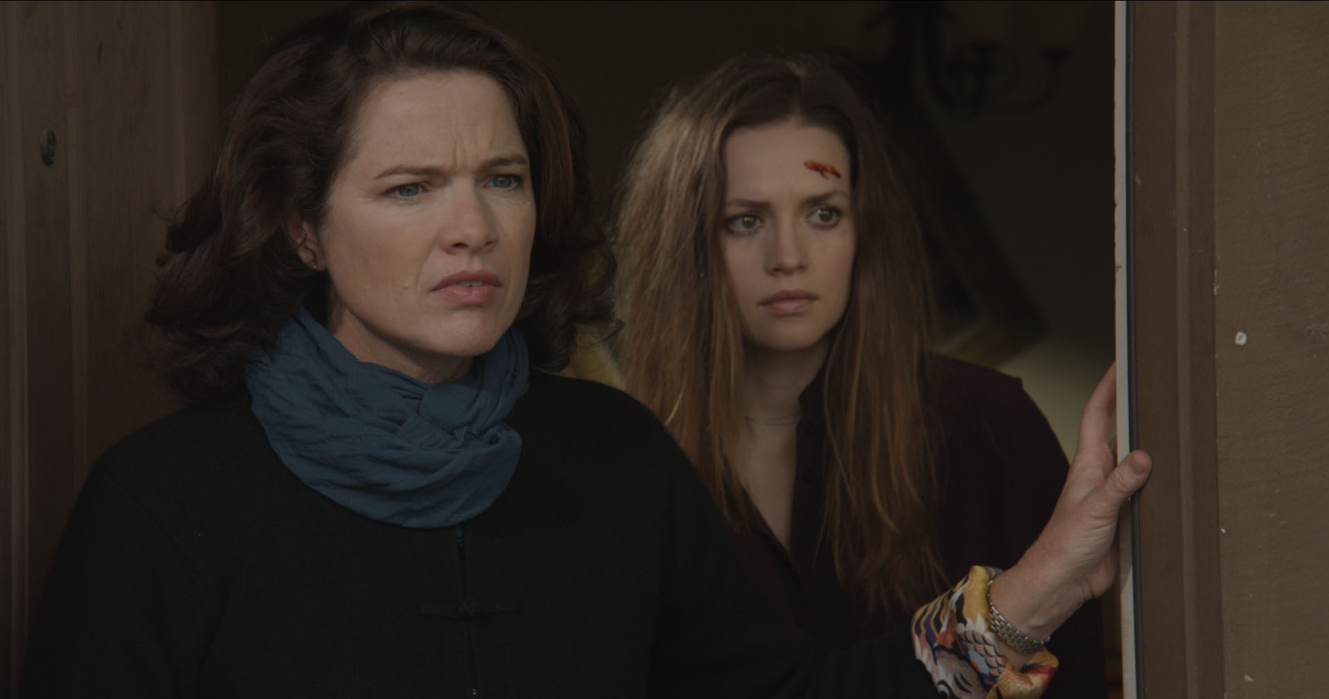Heather Langenkamp (A Nightmare on Elm Street) and Kerry Knuppe in a still from psychological thriller HOME.