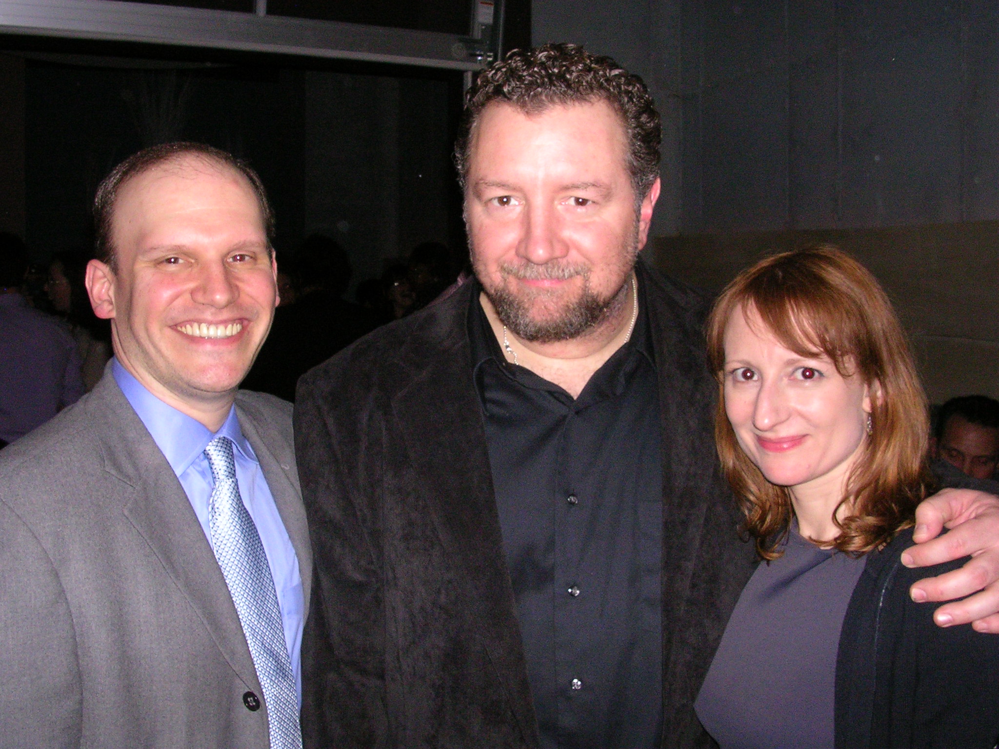 Antonio Meranda, Mike Boland and Dawn McGee at the opening night of 