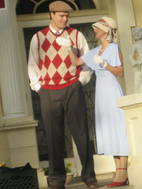 Production still of Rhett Crosby and Dona Wood for 