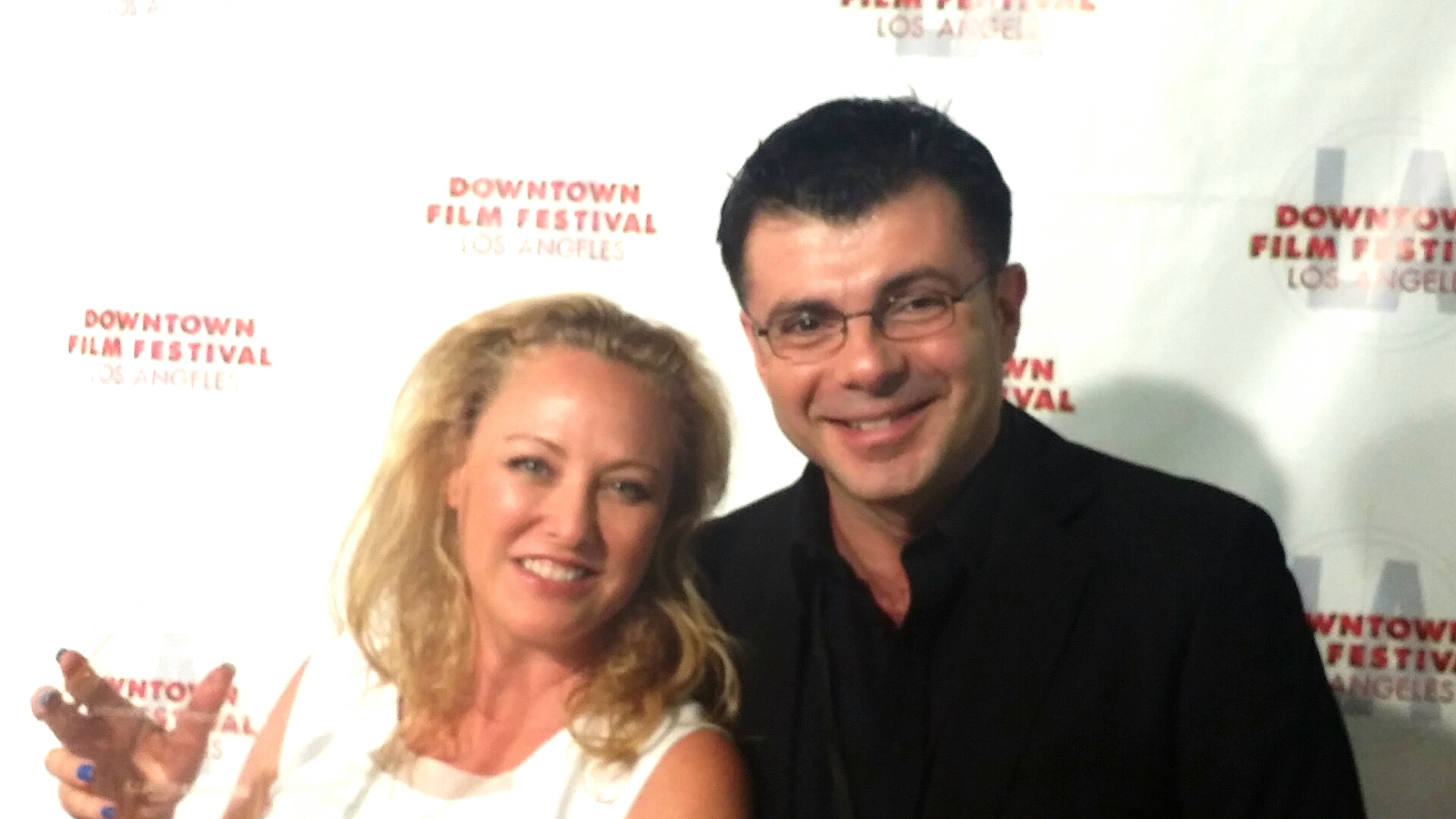 With Virginia Madsen at the Downtown Film Festival of Los Angeles for Doradus
