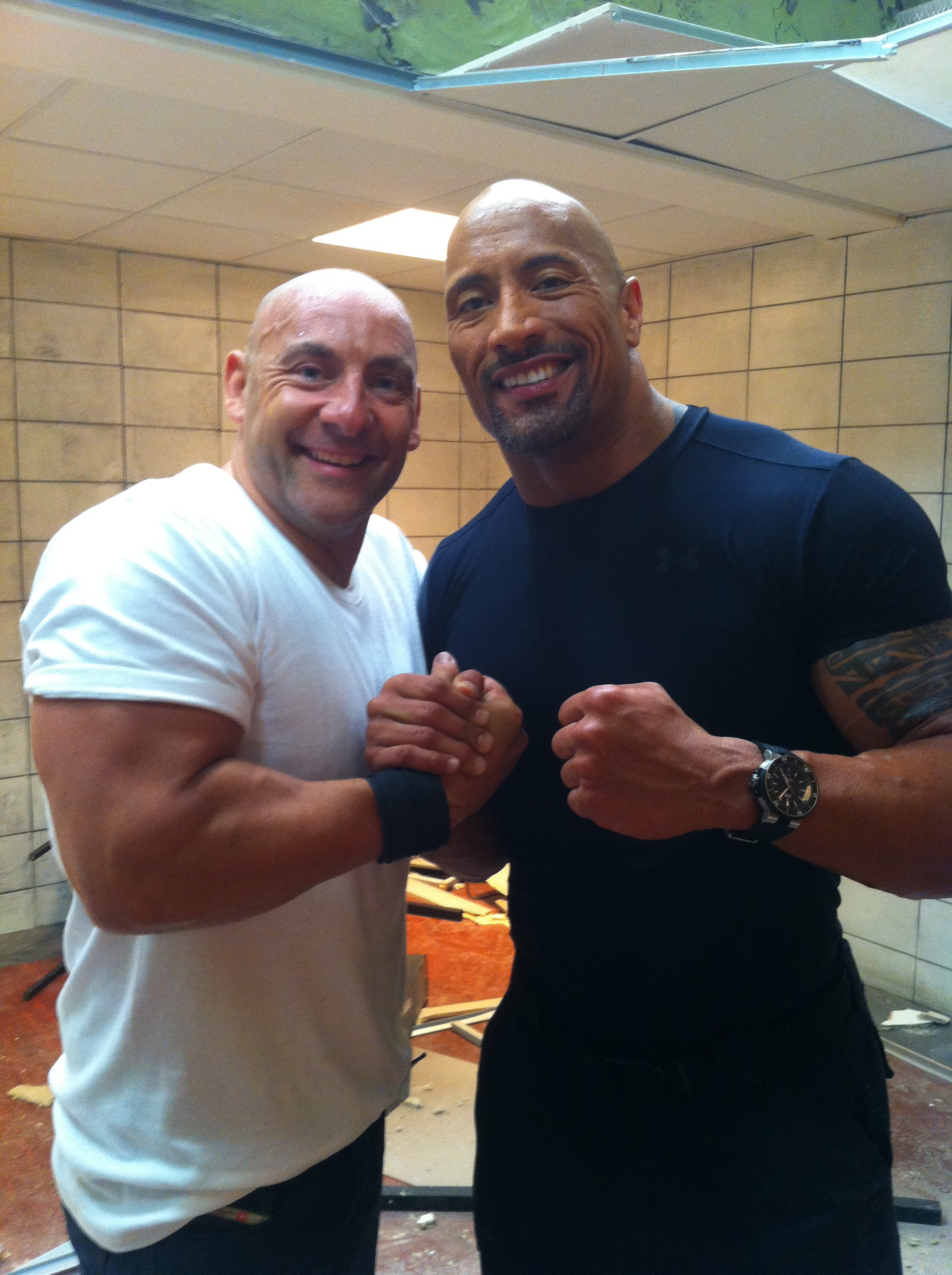 Me and the Rock on sweet of Fast 6.