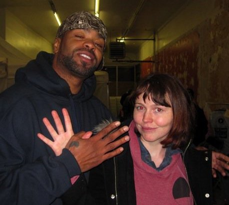 Me and Method Man from Wu Tang Clan's video shoot for 