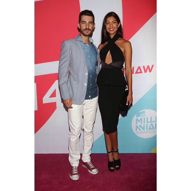 Livia Rangel y Manuel Balbi en los MTV Millenial Awards