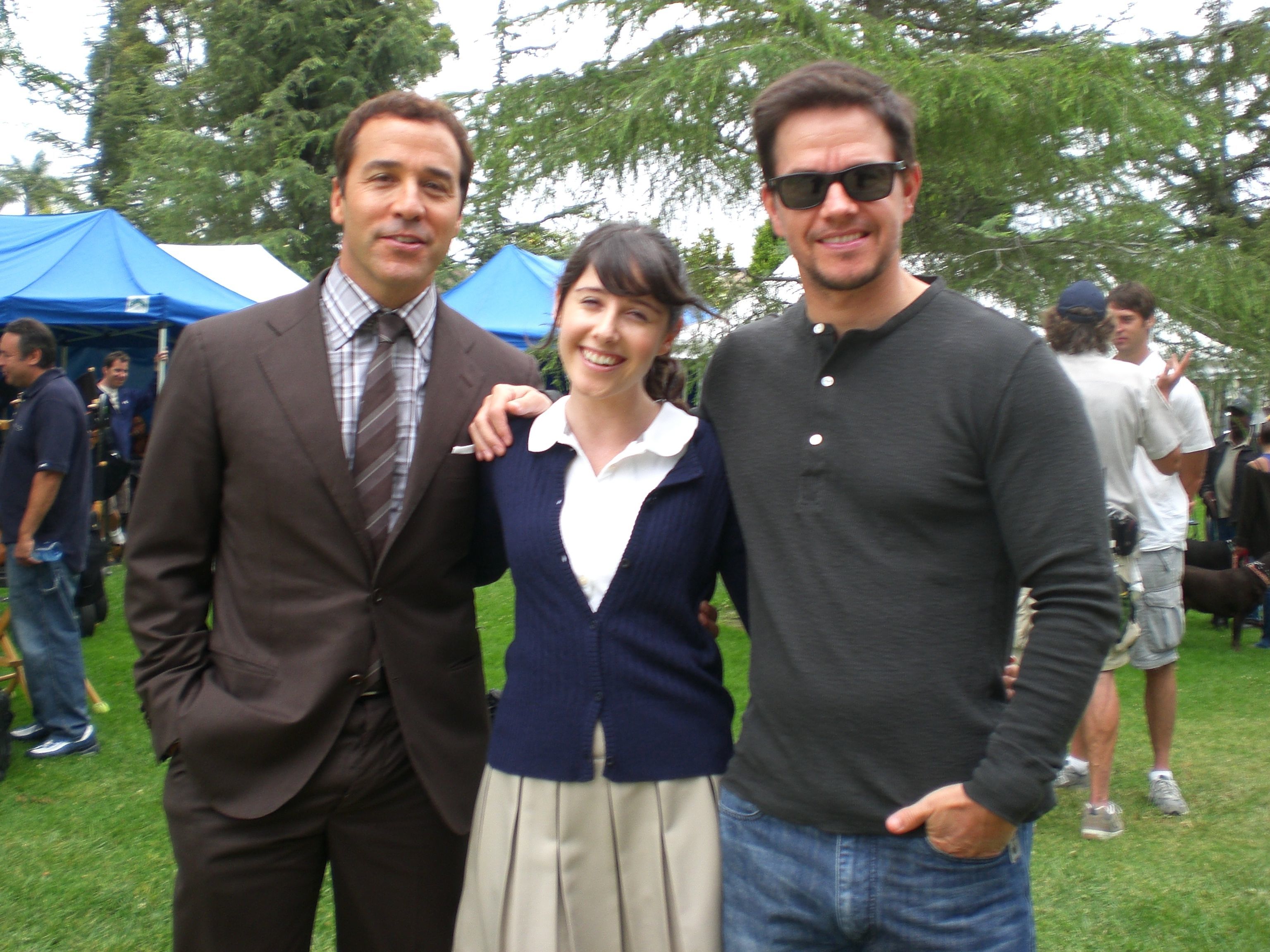 Cassidy Lehrman with Jeremy Piven and Mark Wahlberg
