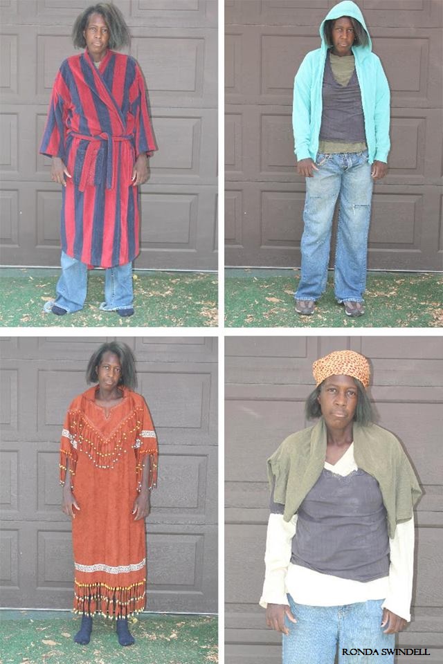 Costume changes for homeless character