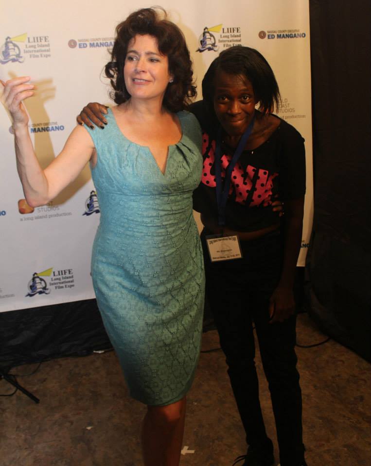 Ronda and Sean Young at LIIFE. They both had films accepted in the festival that year, July 2013.