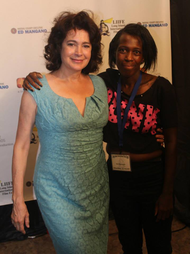 Ronda and Sean Young at LIIFE. They both had films accepted in the festival that year, July 2013. Sean Young.