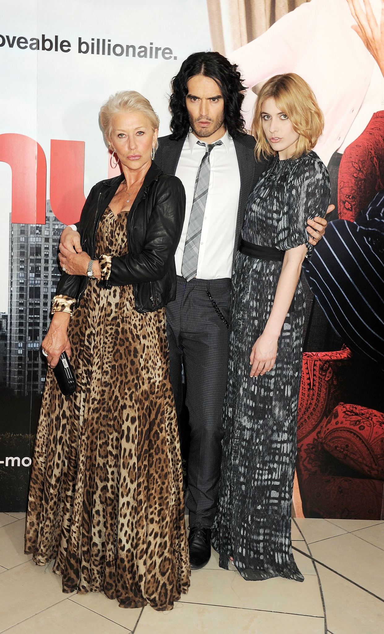 Helen Mirren, Russell Brand and Greta Gerwig at event of Arthur (2011)