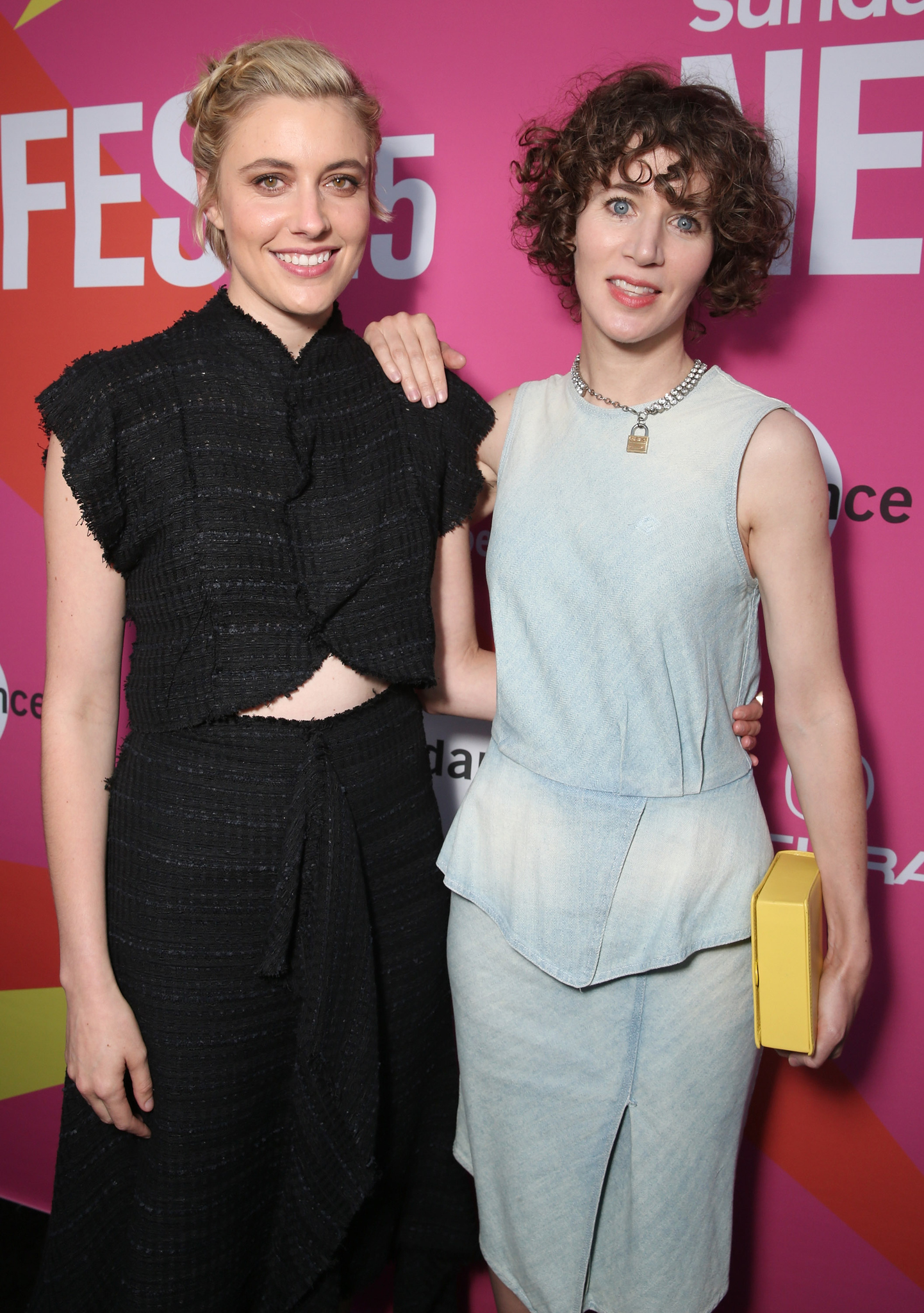 Miranda July and Greta Gerwig at event of Mistress America (2015)