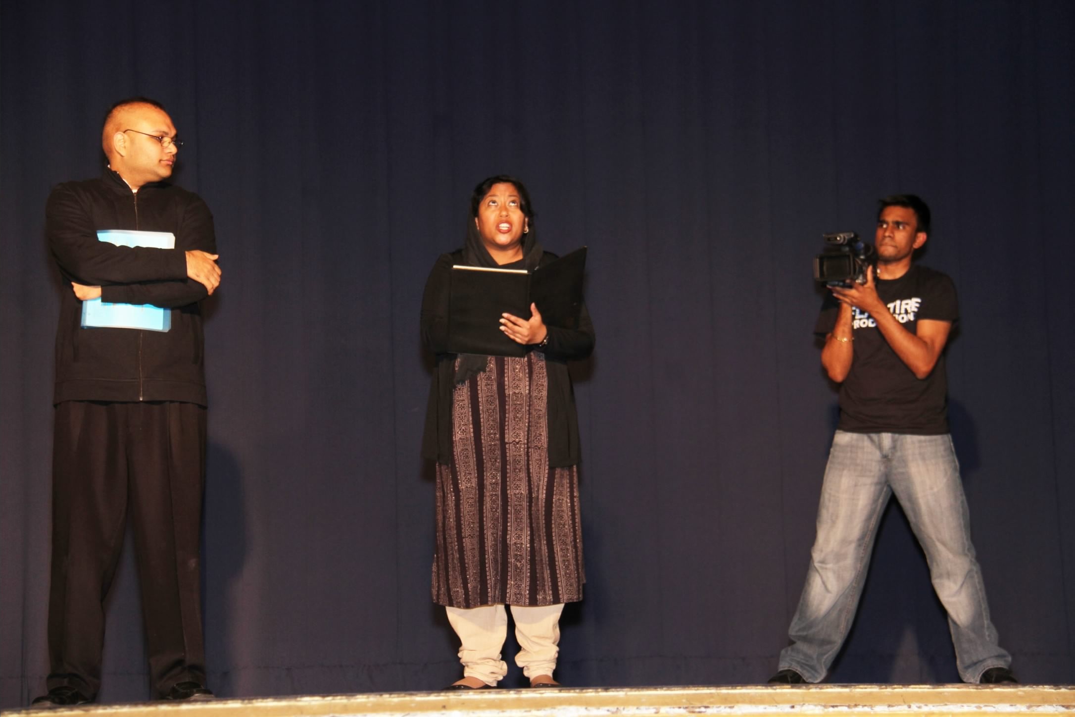 On stage as Mrs. Khan in 