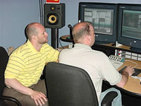 Rich Celenza and Charlie Celenza editing 